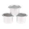 10Pcs Mini Round Candle Cup Silver Diy Candlestick Making Tray Holder Container Accessory Aluminium Home Party Decor Parts