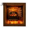 Decorative Seasonal Lights Halloween Lighted Frame Ornaments, Light Up Shadow Box, Warm Accents Atmosphere LED for Home Living Room Bedroom