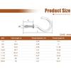 70pcs Anti-Rust Open Type Screw Eye Ring Hook Premium Metal Hardware Set Combination Kit  Kitchen
