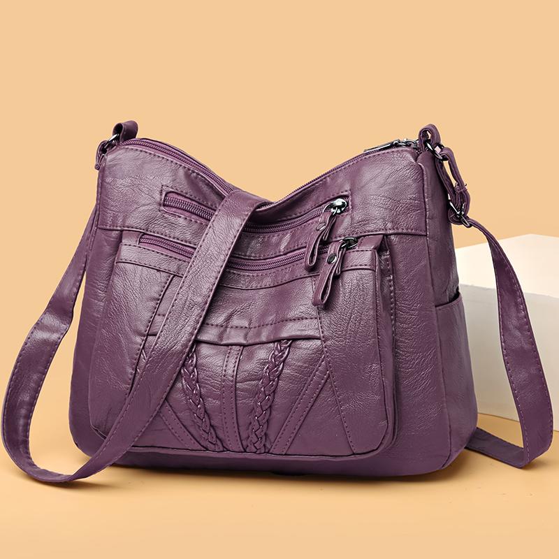 Mother Bag taška přes rameno Velkokapacitní crossbody taška pro tašku na mobilní telefon středního věku Vícekapsová taška