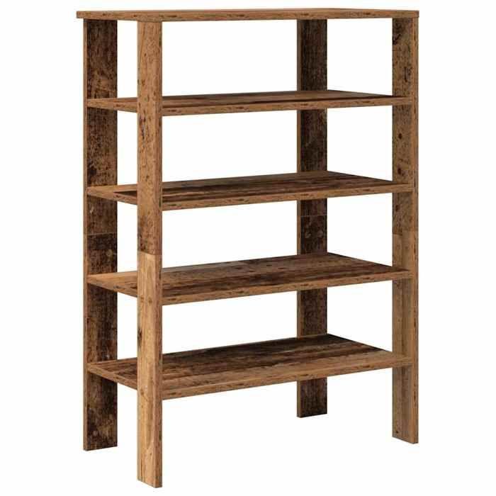 VidaXL Shoe Rack Old Wood 61x32x87.5 Cm Engineered Wood, Shoe Storage, Storage Cabinet of 859858