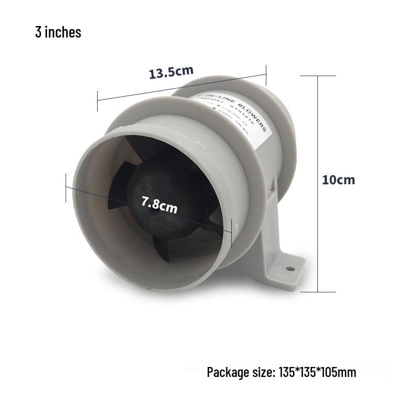 12V Marine DC Ventilation Exhaust Fan for Yacht & RV