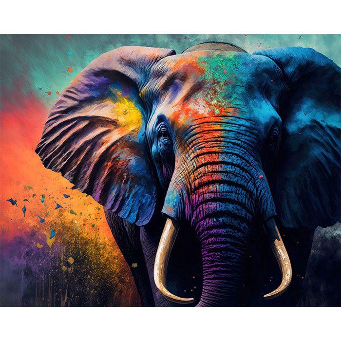 Diamond Painting Kit - Elephant Model - Animals - 40x50cm