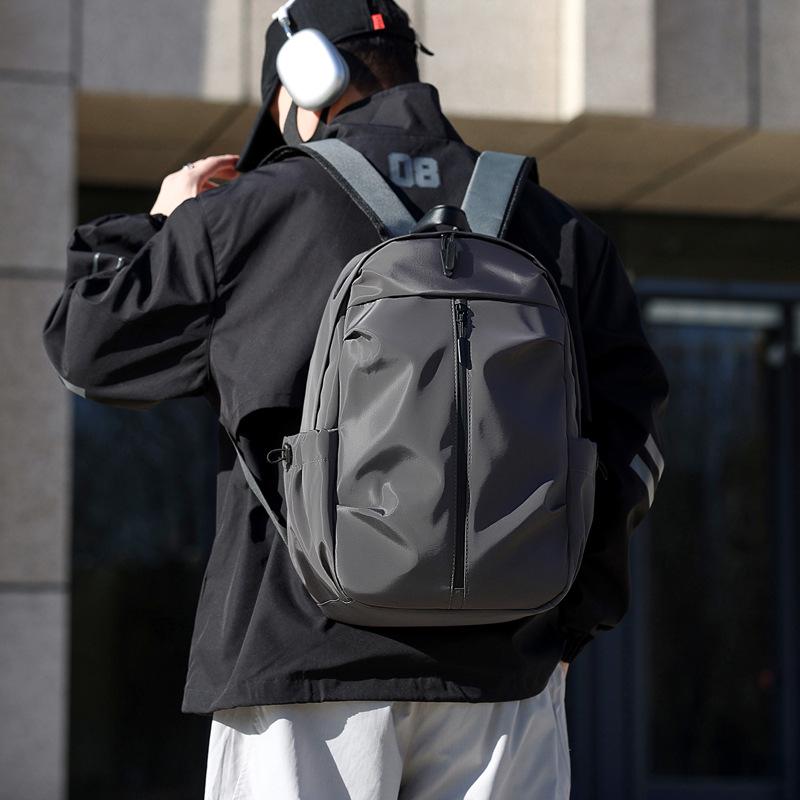 Sac à dos unisexe minimaliste de grande capacité pour étudiants et courts voyages