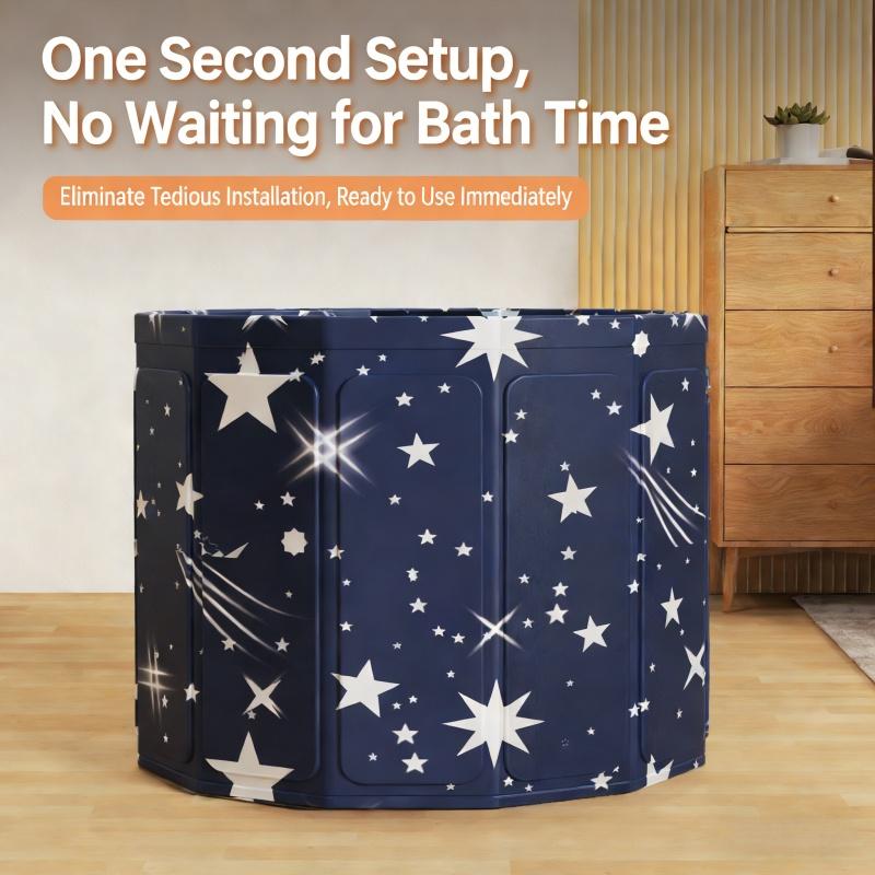 Elevated foldable portable bath tub adults children baby swimming household PVC no installation bathing tub bathroom accessory