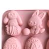 Fondantform Niedliche Cartoonform Leichtes Entformen Antihaftbeschichtet Hitzebeständig Lebensmittelqualität DIY Herstellung Wiederverwendbar Tier Osterei