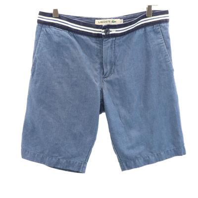 Linen Blend Shorts 40 Blue Navy Blue Men's Used