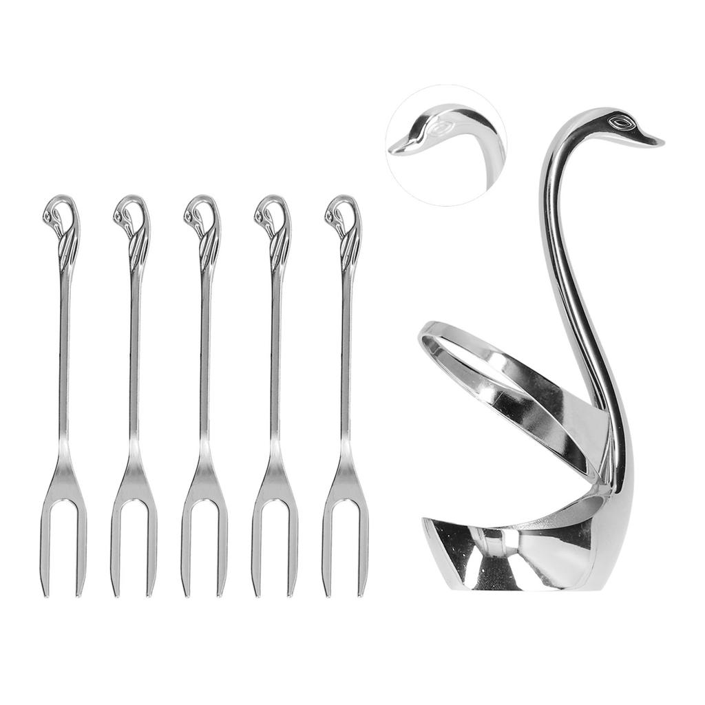 Geschirr Zinklegierung Obst Dessert Verkostung Gabeln Löffel mit Basis für Heimküche