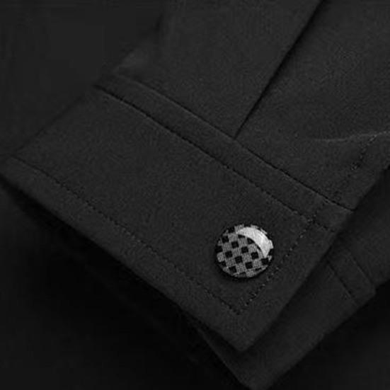 Jacket Casual Turn-down Collar Business Trendy Leisure Men Coat for Strolling