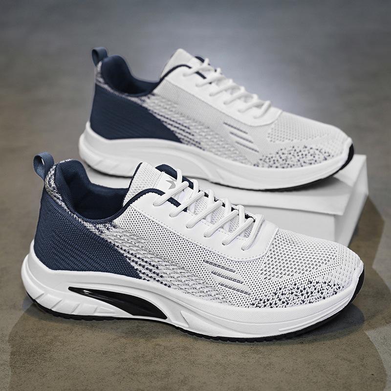 Summer new soft-soled sports and leisure shoes running shoes breathable fly-woven shoes travel shoes wear-resistant shoes