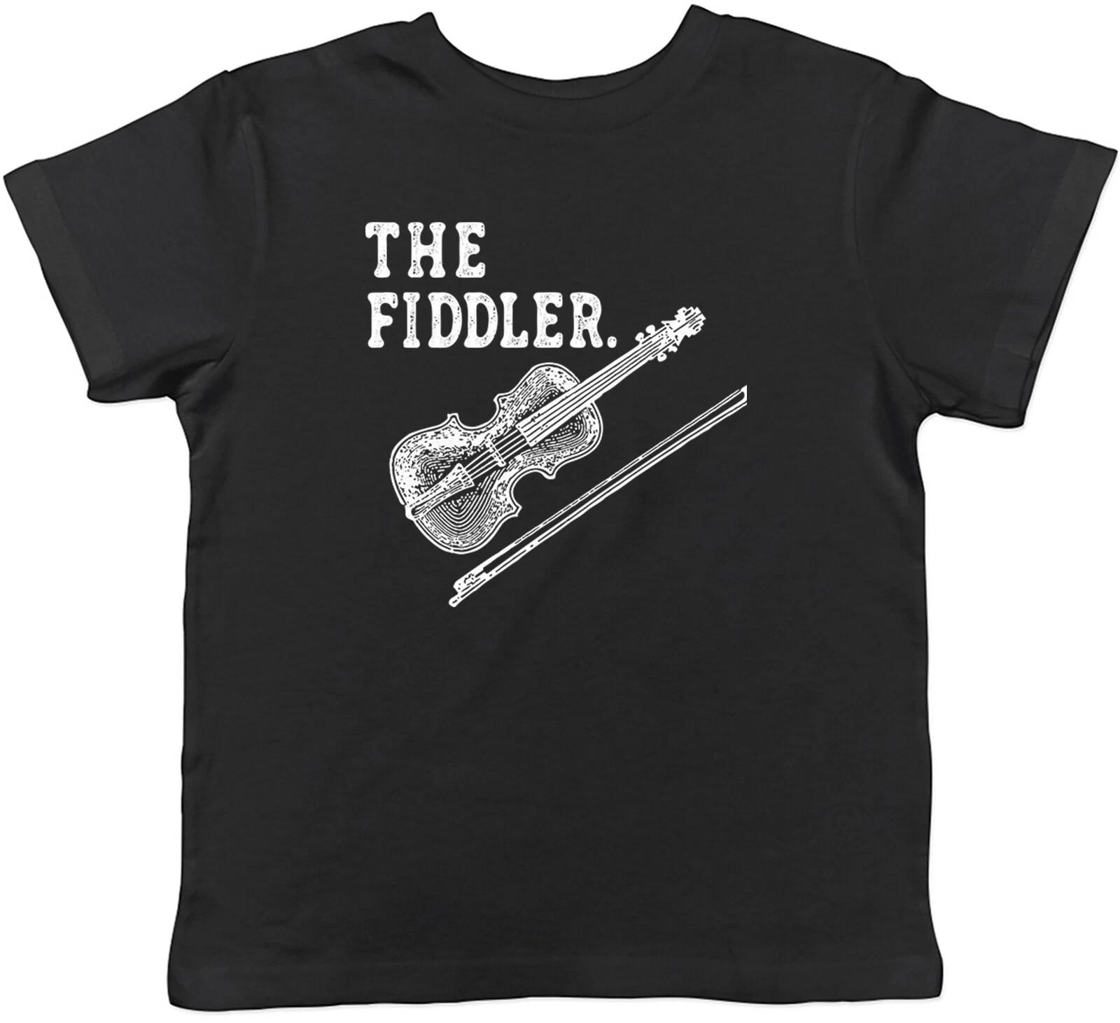 

The Fiddler Kids T-Shirt Violin Fiddle Bowed Instrument Children Boys Girls Gift 100
