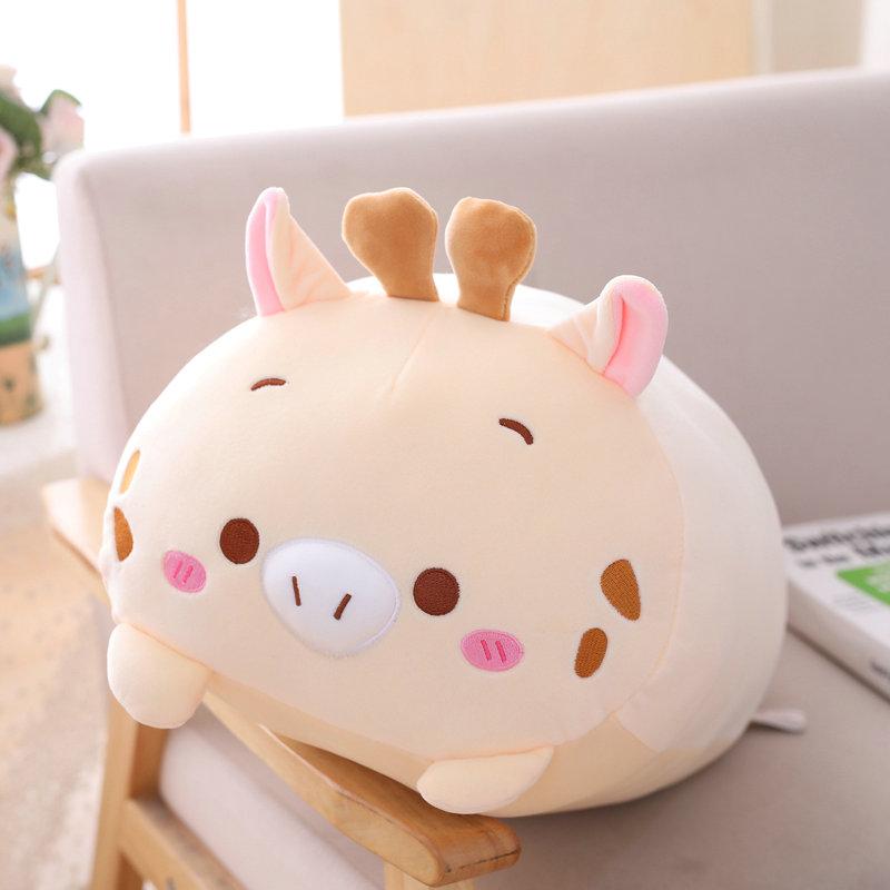 20cm Lovely Animal Sweet Dinosaur Pig Cat Bear Plush Toy Soft Cartoon Panda Hamster Elephant Deer Stuffed Doll Baby Pillow Gift