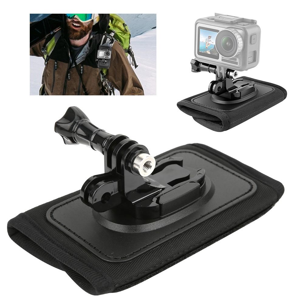 TELESIN Sports Camera Backpack Clip Strap Fixing Bracket Mount for GoPro Hero 87654 for SJCAM