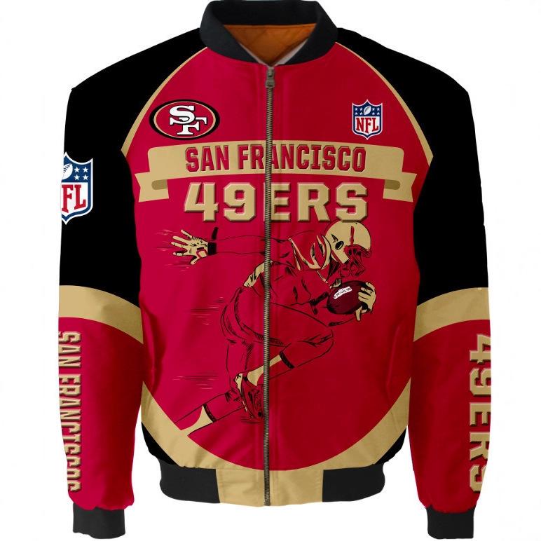 Veste de vol de football américain imprimée en 3D avec ajout de coton pour l'hiver