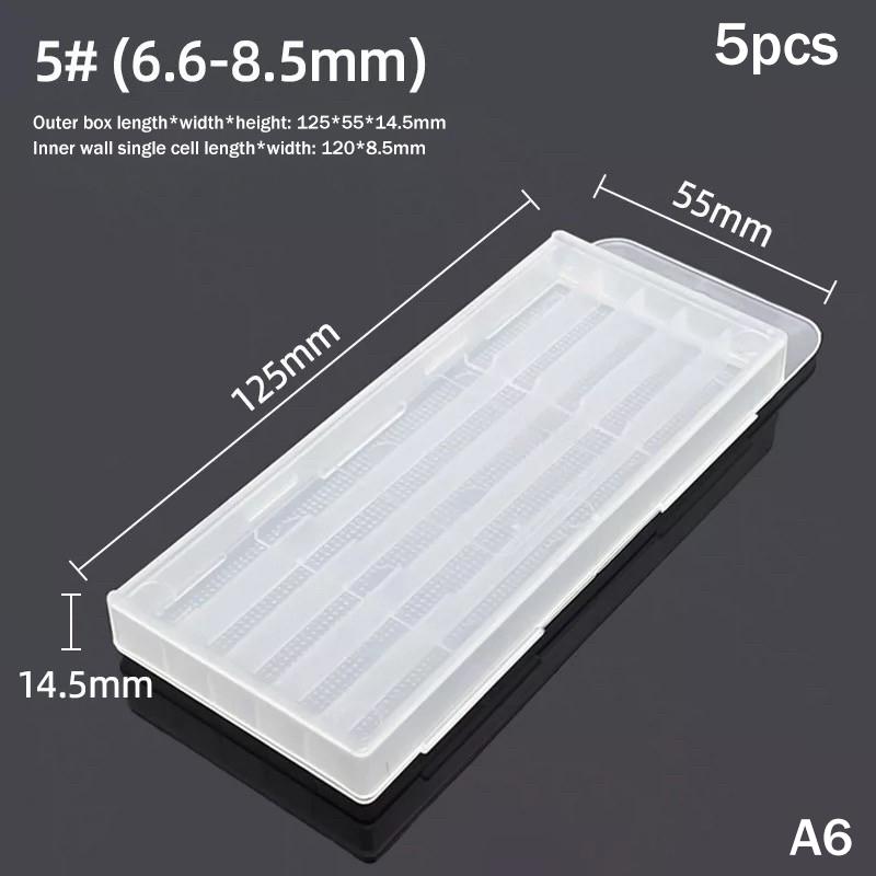 5Pcs Twist Drill Empty Box Storage Boxes Plastic Toolbox Tools Accessories Woodworking Drill Bits Transparent Plastic Boxes