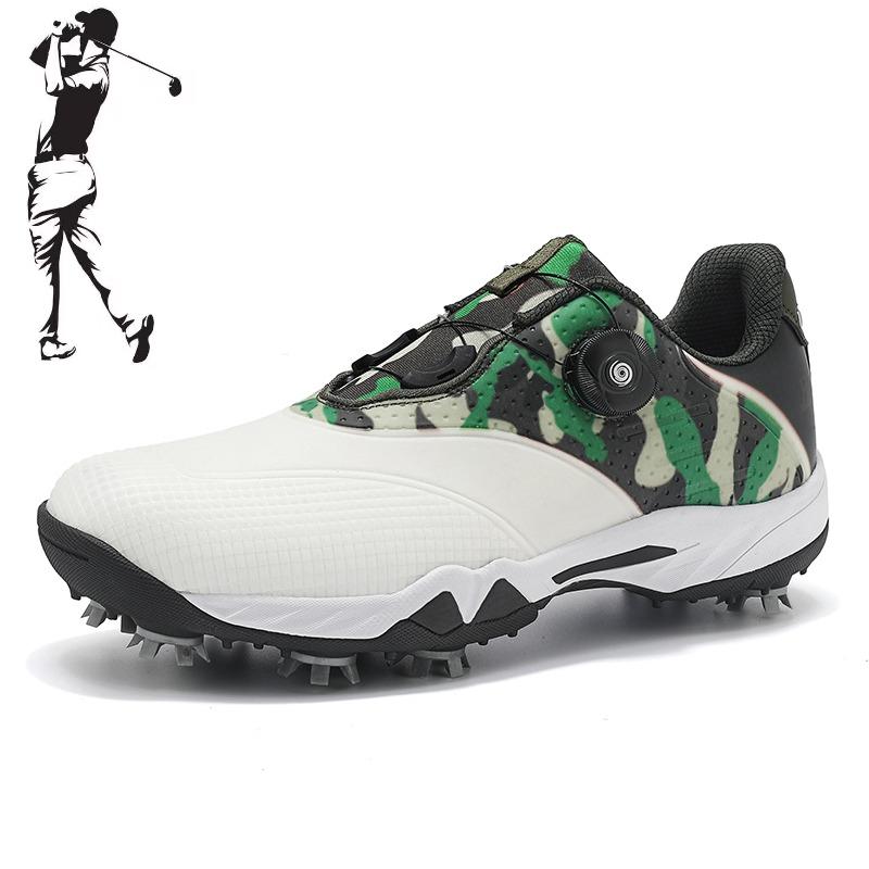 Modische Golfschuhe, Lässige Herren-Gehschuhe, Outdoor Rasen Fitness Anti-Rutsch-Golfschuhe, Lieblingsschuhe für das Jugendtraining