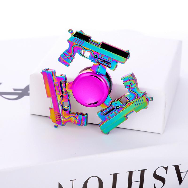 Metallischer Fidget Spinner mit landschaftlichem Motiv: Beliebtes Promi-Straßenmarkt-Dekompressionsspielzeug