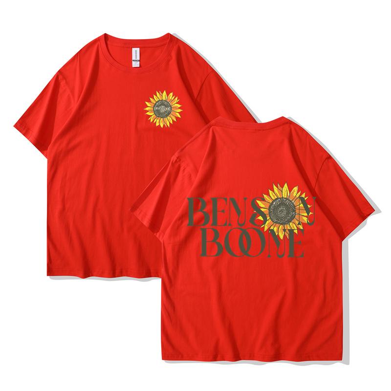 

Benson Boone Sunflower Tee Merch Crewneck Short Sleeve Summer Men/Women Streetwear Tees Shirts Top S