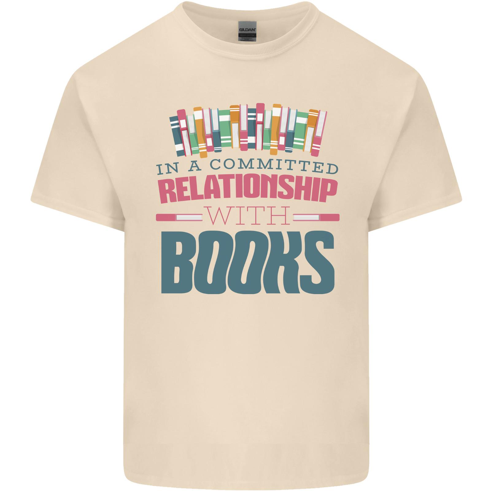 

Funny Book Relationship Bookworm Reader Mens Light Cotton T-Shirt Mens Womens Tees Top 4XL
