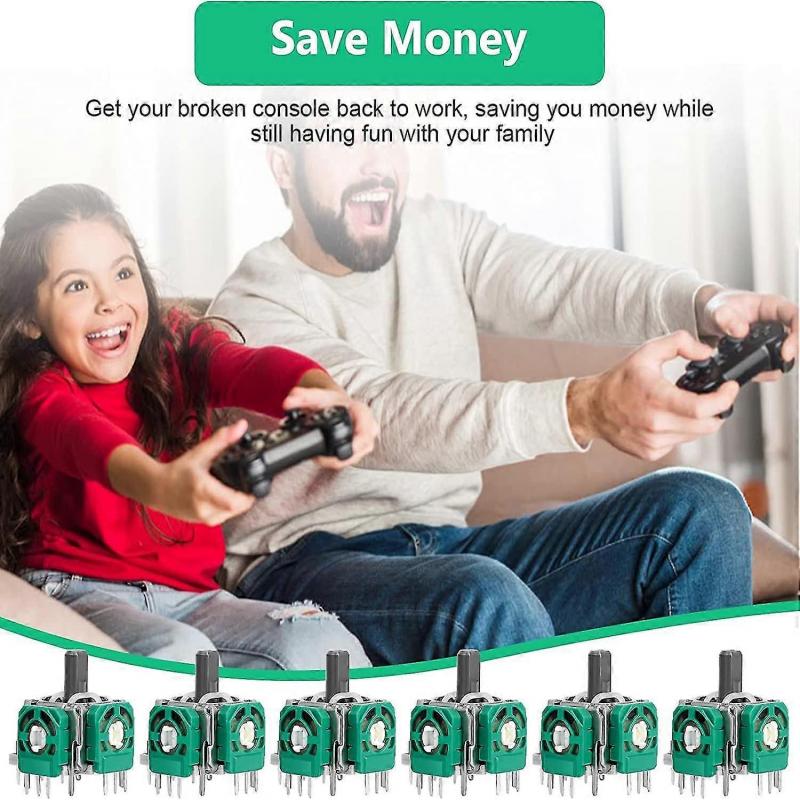 3D Joystick Module, 6pcs 3D Analog Joystick for PS4 Dualshock 4 Xbox One Controller Xbox Elite Wireless Controller