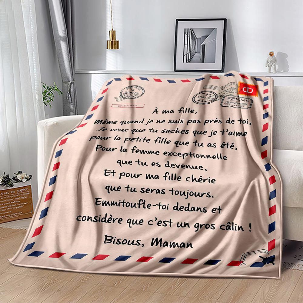 Love Letter To Son Blankets are suitable for living rooms,making them an ideal choice for outdoor travel and gifts.