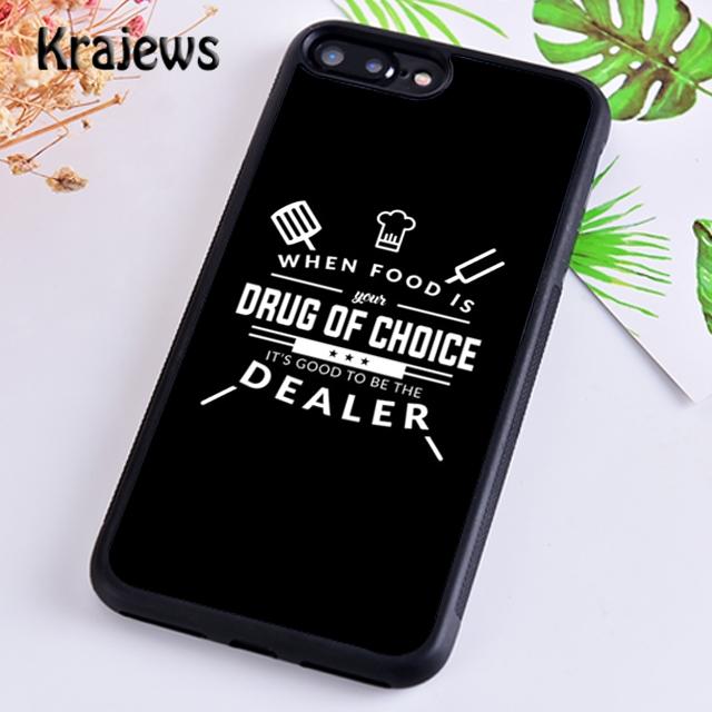 Krajews Cooking Is My Therapy Phone Case Cover For iPhone 17 Air 16 15 14 plus 11 12 13 pro max coque Shell Fundas