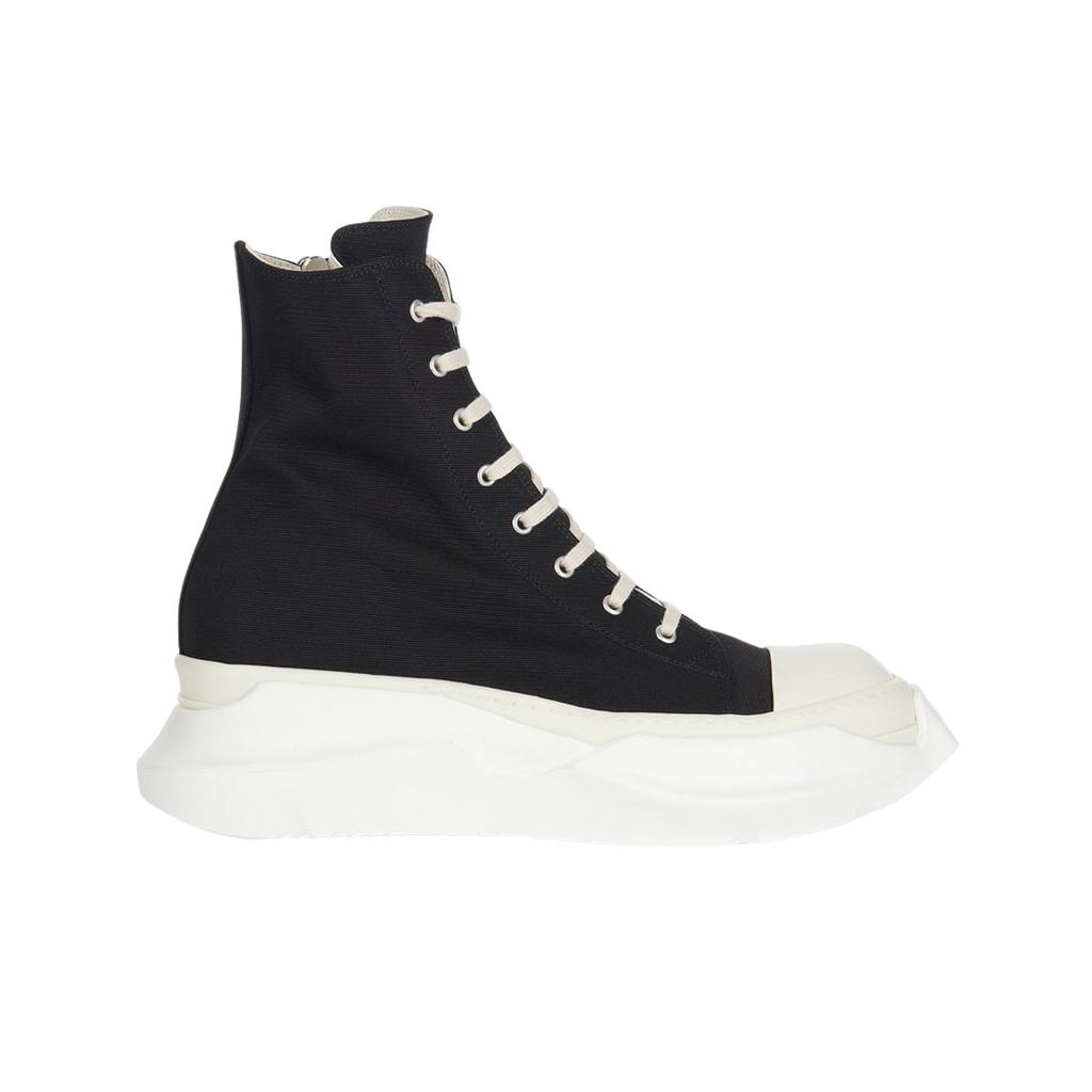 RICK OWENS Drkshdw Lido Abstract Cotton Sneakers Black Milk