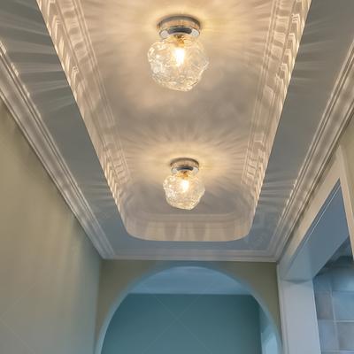 Buntglas Eisdiamant Pendelleuchte Nordisches Licht Luxus Bernstein Glas Restaurant Deckenleuchte Einfache Heimdekoration LED Lüster