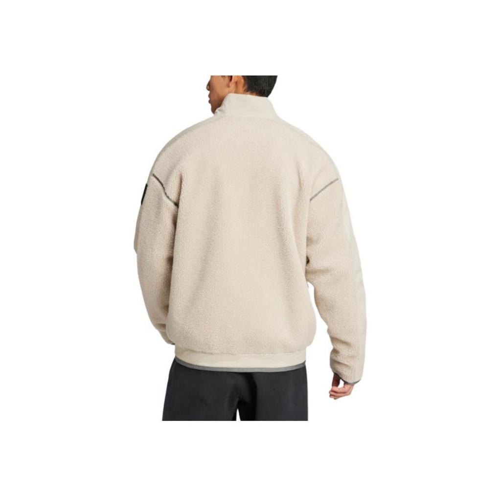 adidas Terrex National Geographic Unisex High Pile Fleece Jacket Aluminum JJ4355