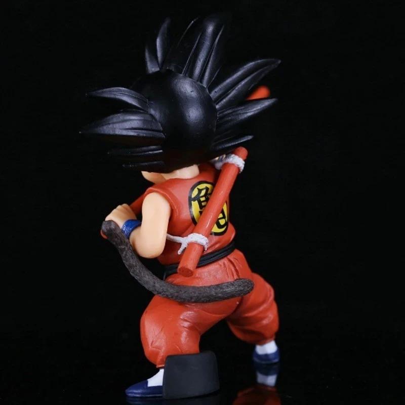 Hot 14cm Dragon Ball Anime Model Son Goku Childhood Action Model PVC Figure Toy Statue Doll Collection Decoration Gift