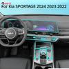 For Kia SPORTAGE 2024 Accessories Car Interior Film Transparent TPU Gear Panel Center Console PPF Protection Sticker