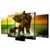 HD Printed Elephant Family Painting Canvas Print Room Decor Print Poster Picture Canvas