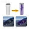 TPU PPF Smart Photochromic Headlight Protection Film Anti-scratch Self-healing White to Purple to Black Color Changing Sticker