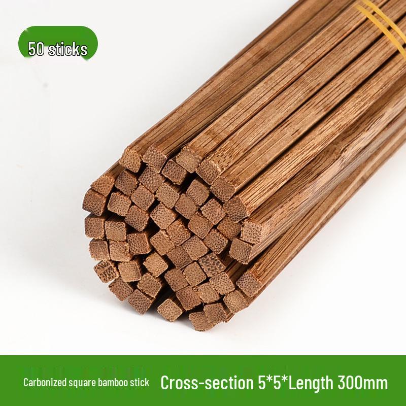 Square Bamboo Strips for DIY 3D Models & Handmade Art