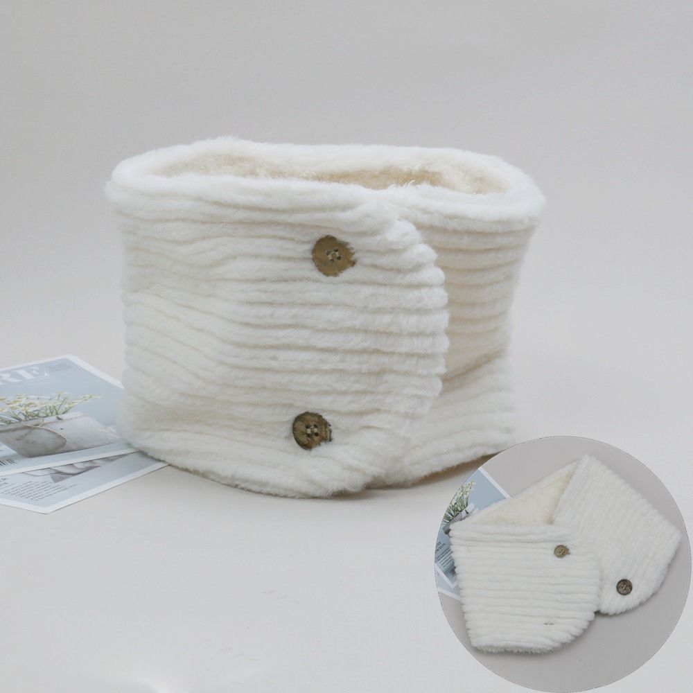 Bib Thermal Neck Warmer Windproof Snood Cowl Tube Couple Warm Neck Cover Plush Scarf  Unisex