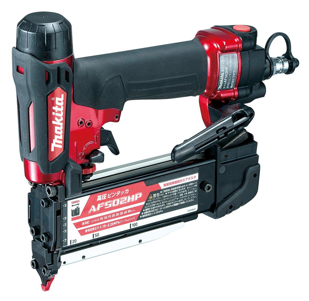 

Закріплювач штифтів високого тиску Makita з Air Duster AF502HP (Червоний)