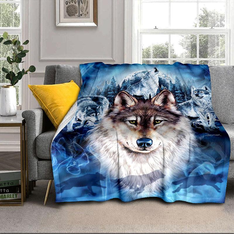 Wolf Pack Wilderness Blanket Flannel Blanket Throw Blanket Sofa Cover Blanket Soft Premium Blanket Picnic Blanket Tv Blanket Gifts