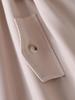 Autumn Children's Set: Ribbed Long-Sleeve Top & Beige Waist-Belt Overalls Skirt