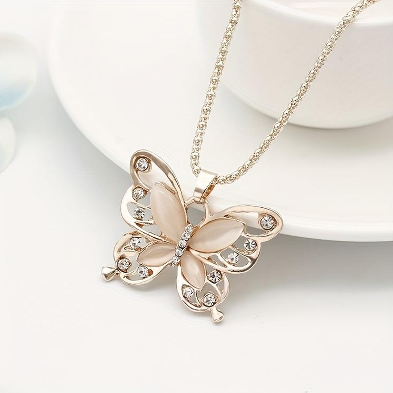 1PC Bow Sweater Chain Fashionable Versatile Accessories Exquisite Necklace Accessories