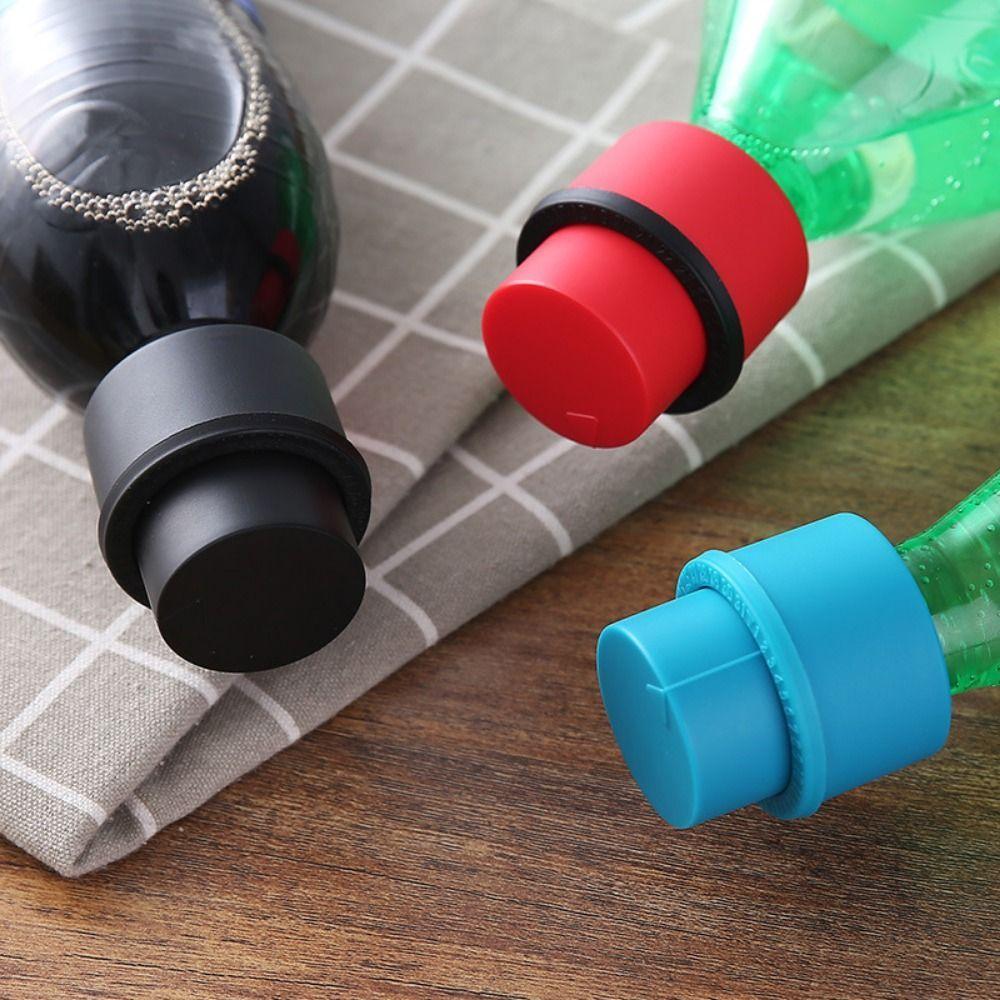 1Pcs Drink Sealer Caps Reusable Inflatable Bottle Stopper Air Tight Soda Cap Cola Pump Carbonation Keeper Beverage Saver