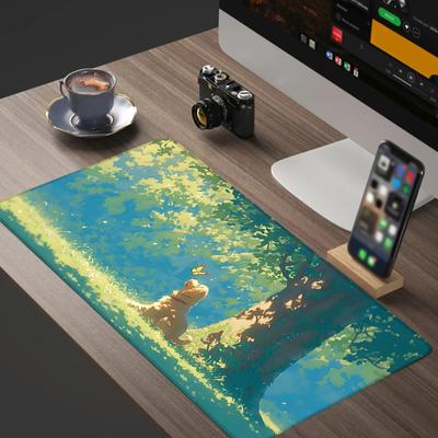 Cartoon Mouse Pad Rectangle Waterproof Home Office Gaming Computer Laptop Mousepad Desk Mat with Non-slip Rubber Base PC Accessories