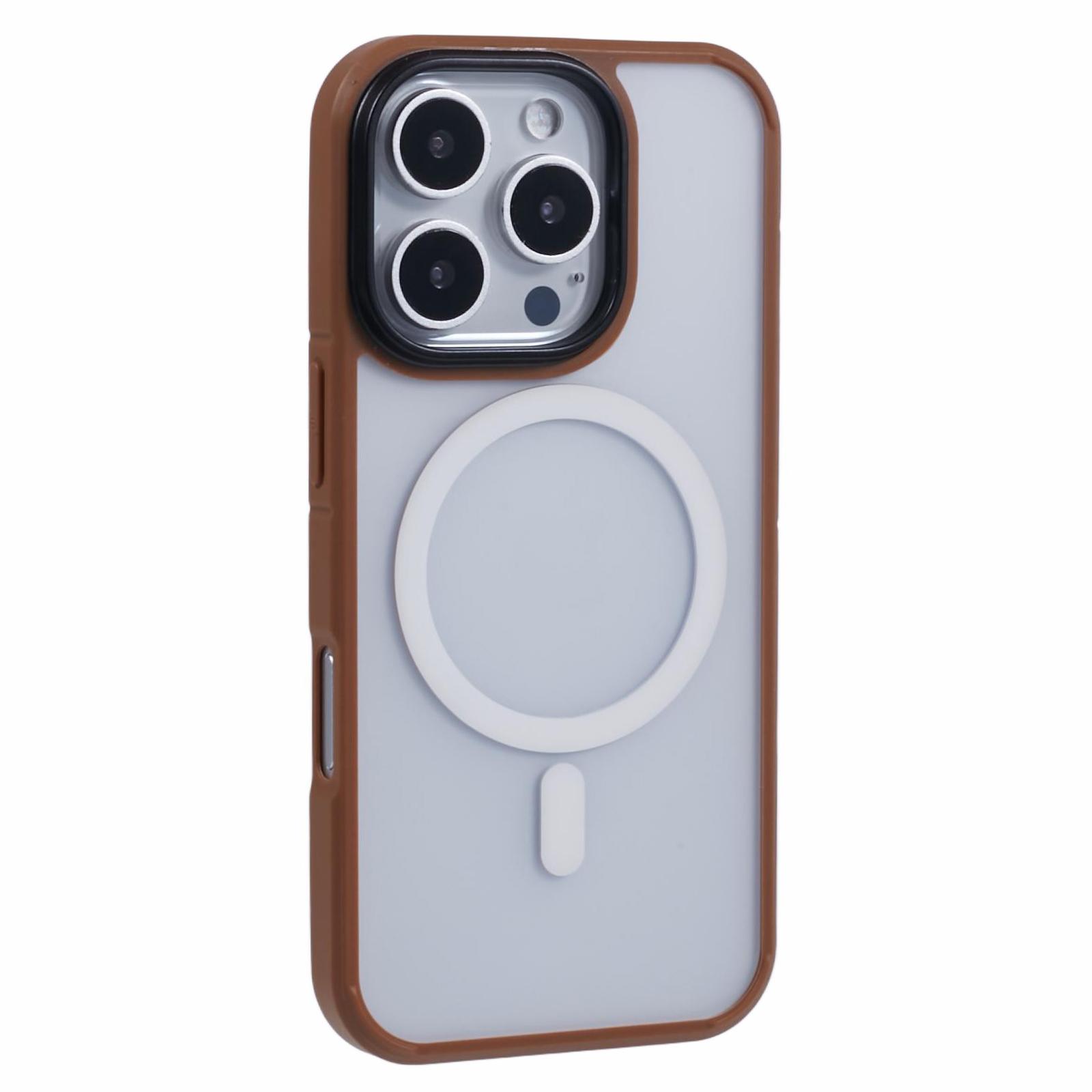 X-LEVEL For iPhone 16 Pro Case Compatible with MagSafe PC+TPU Matte Phone Cover D