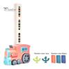 1 Set Kids Dominos Train Toy with Light Music Automatic Laying Domino Train Building Block Educational Electric Train Toy Toddler Boys Girls Gift