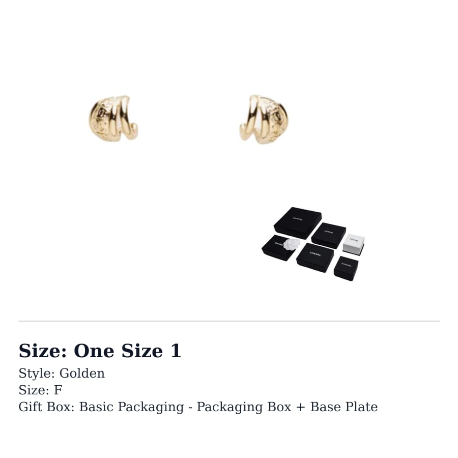 CHANEL Earrings Unisex AB-25A-0113