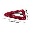 Korean Style Polka Dot Triangle Hair Clip Women's Fashionable and Simple BB Clip Hair Accessories