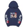 Record of Ragnarok Multiple Characters Anime Hoodie Japanese Dragon Vertical Sleeve Print Casual Pullover Sweatshirt