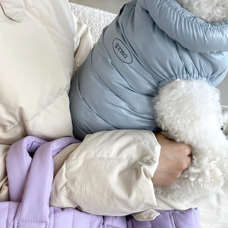 

Morandi Color Simple Autumn and Winter Puppy Dog Clothing Small Dog Yorkshire Warm Vest Cat Pet Clothing XXL (recommended weight 15-10kg)