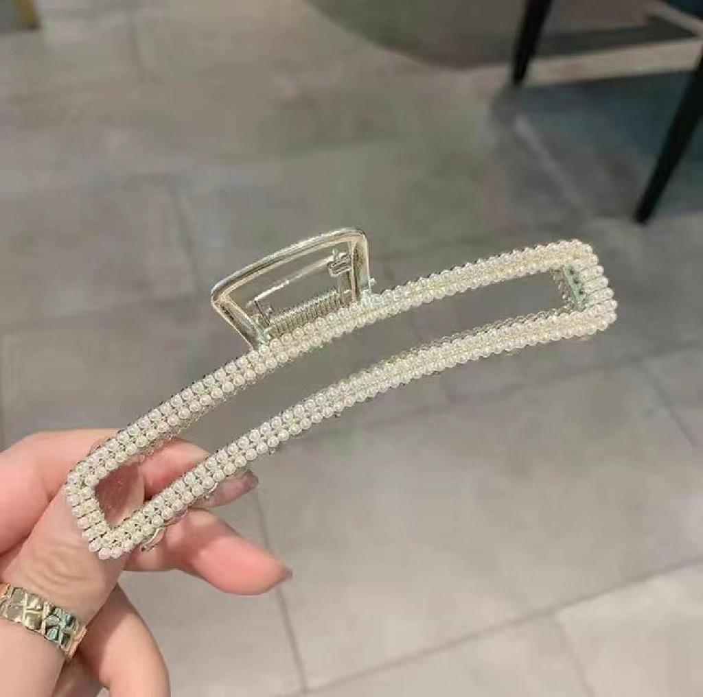 High-End Large Metal Claw Hair Clip for Women - Elegant Updo Accessory