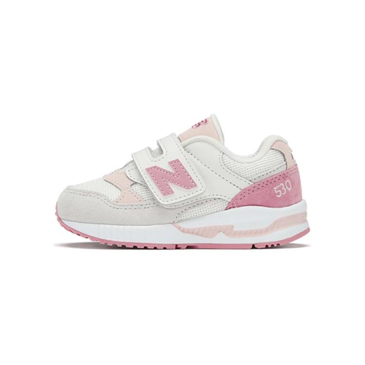 New Balance NB 530 Versatile Durable Low-Top Walking Shoes Baby sneaker White Pink KV530SPI