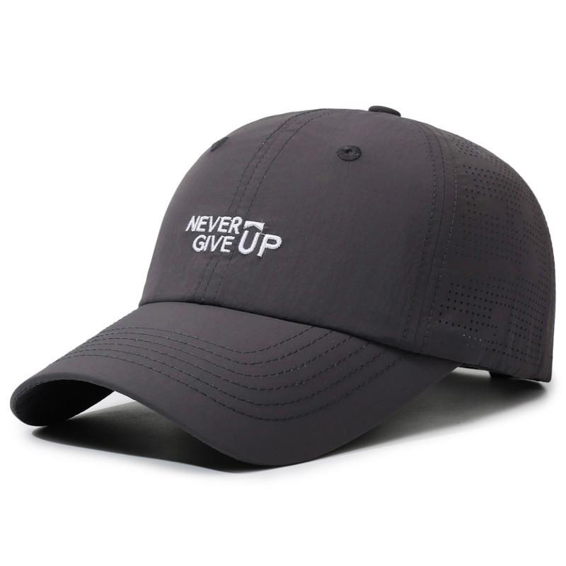 Quick Dry Baseball Cap With Embroidered Letter Design For Summer Outdoor Men